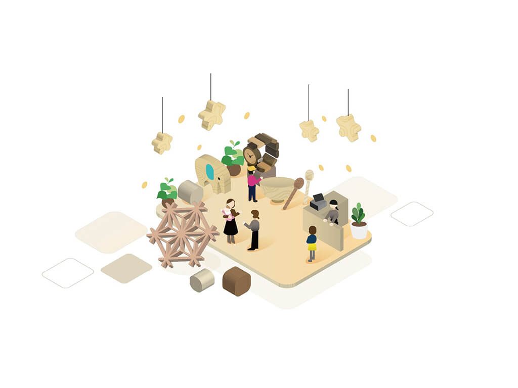 木製雑貨販売事業